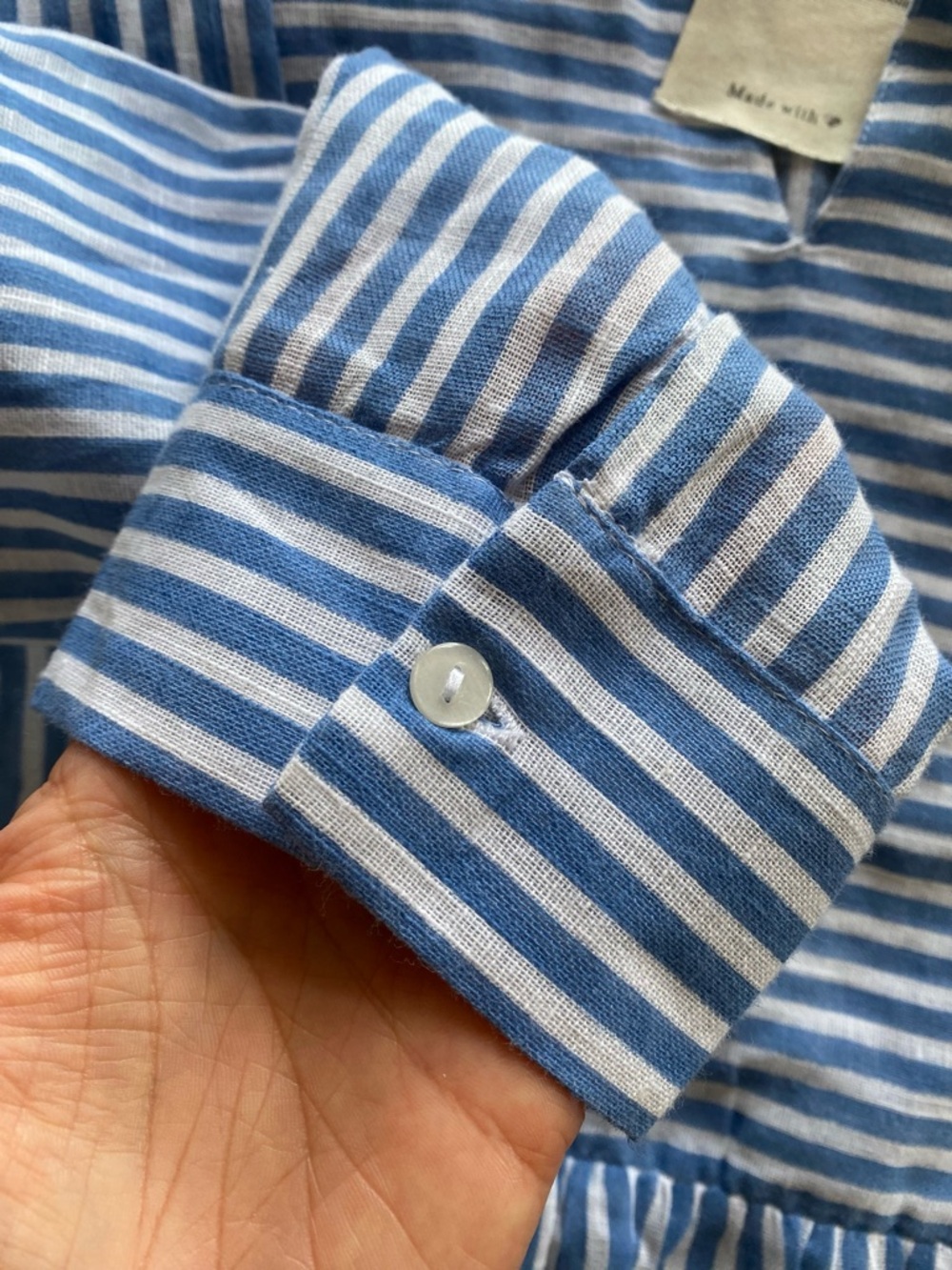 SALTY LEMON Striped Blue & White Summer Cotton Dress! ⚓️ - Picture 11 of 14
